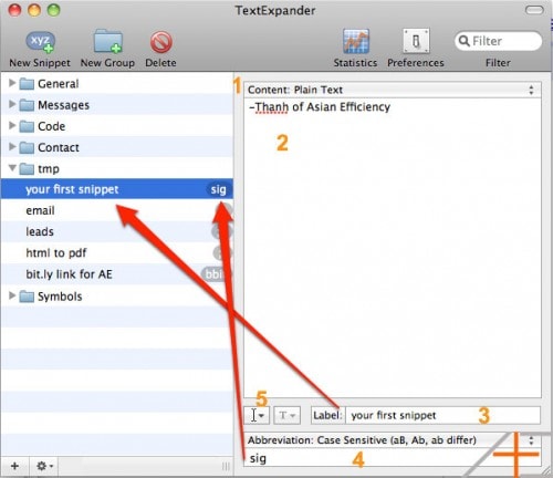 textexpander snippets library